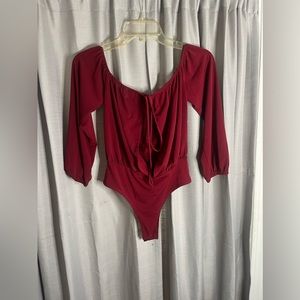 Red body suit size S